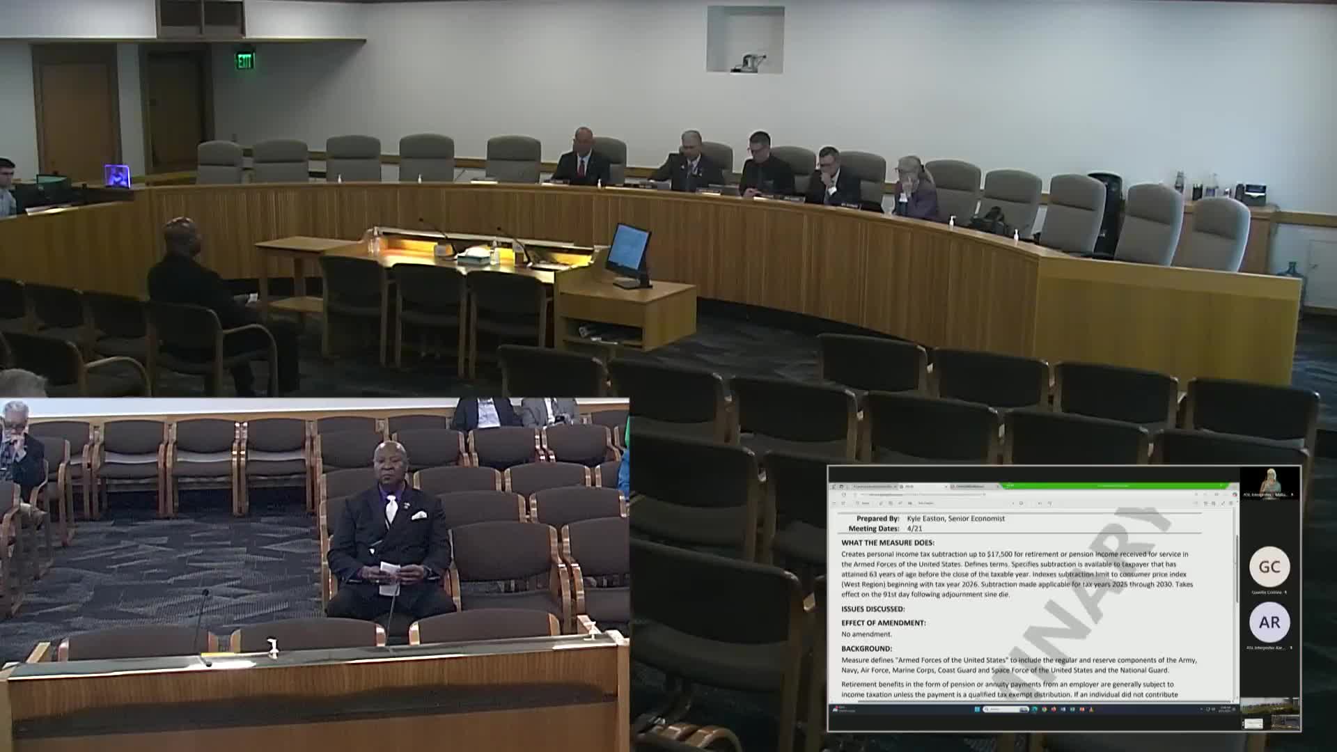 Senator Manning proposes tax exemption for military retirement pay in Oregon