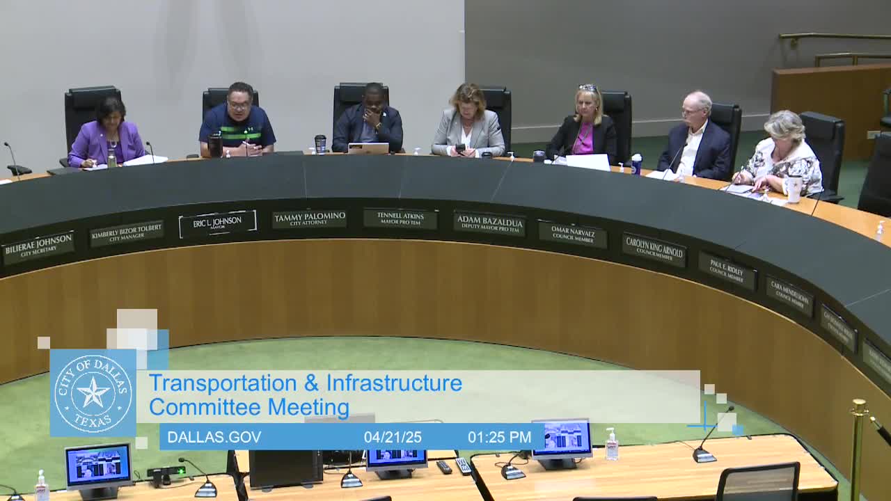 Dallas Transportation Committee reviews I-345 Connects project progress