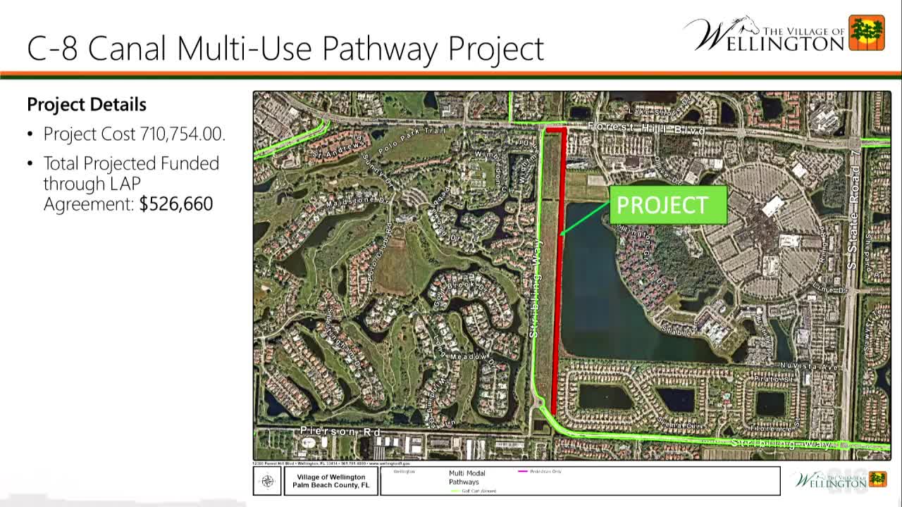 Council approves construction of new multi-use pathway along C8 Canal