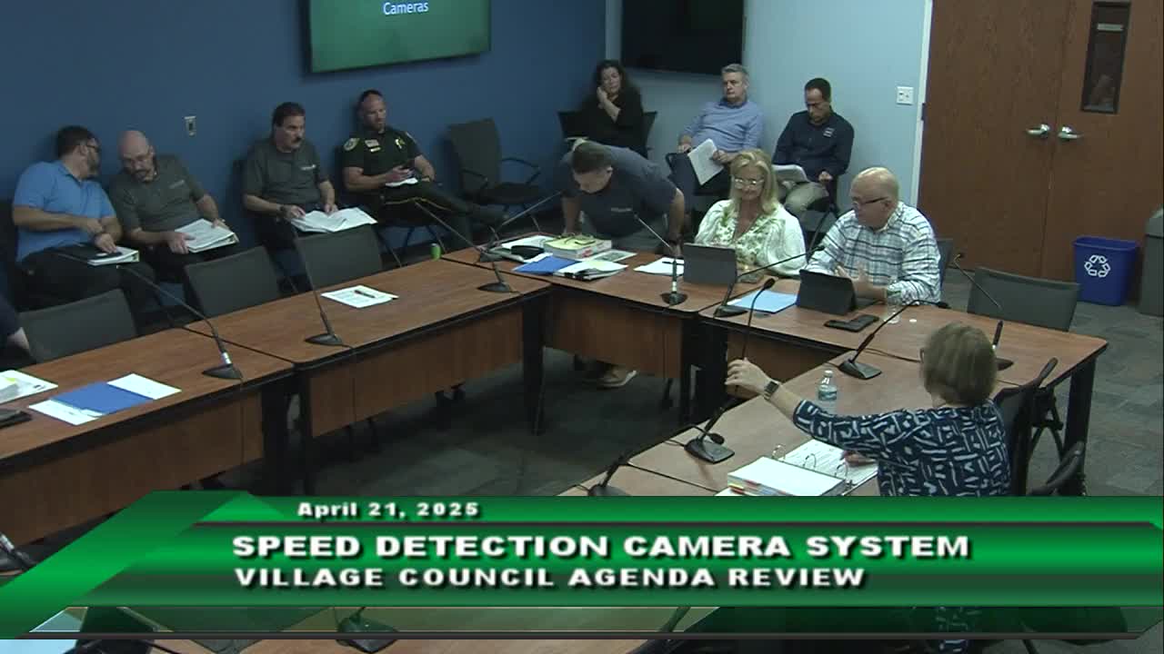 Wellington staff recommend Genoptic for school-zone speed cameras; enforcement start aimed for school year