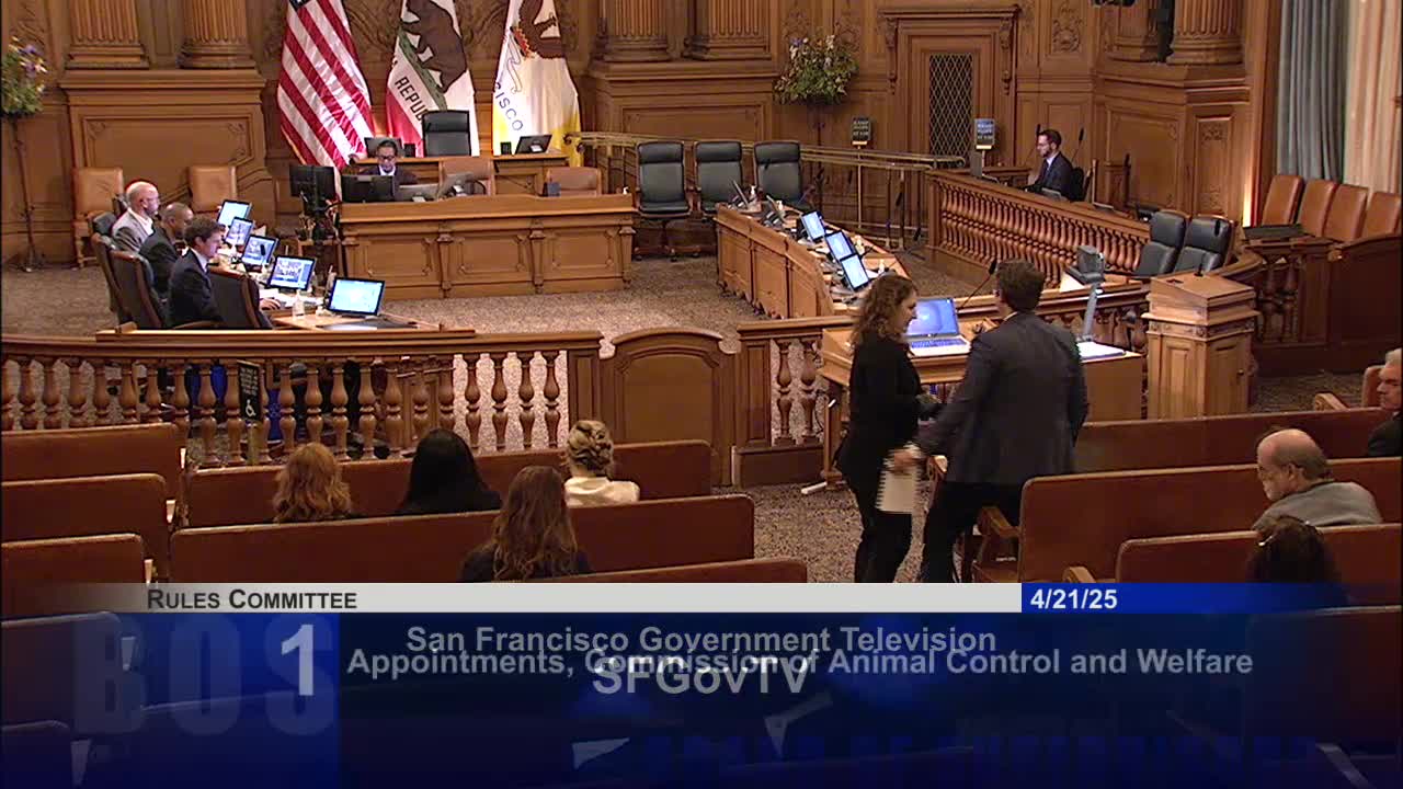 Supervisors appoint six to Commission on Animal Control and Welfare