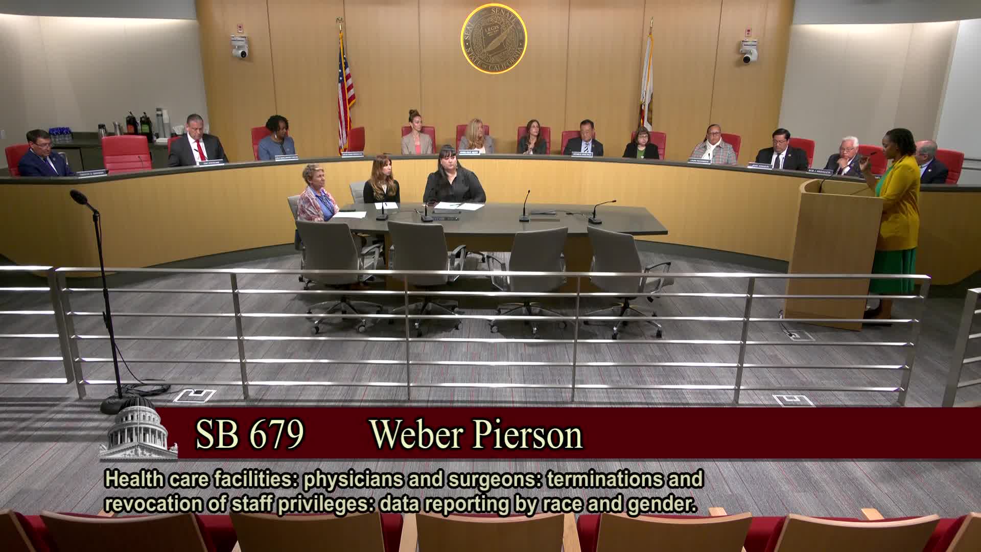 Bill to collect statewide, de‑identified data on hospital credentialing and disciplinary actions advances after committee testimony on racial disparities