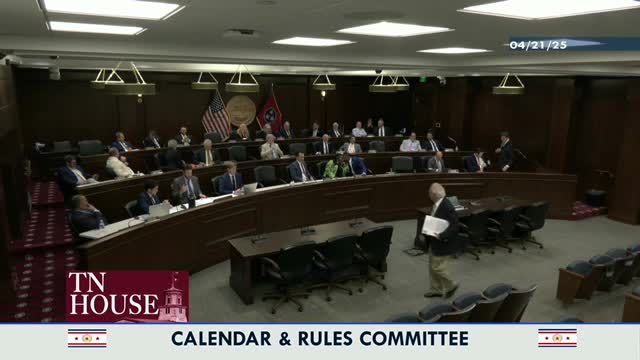 Calendar and Rules committee places four House bills on the "number 2" calendar