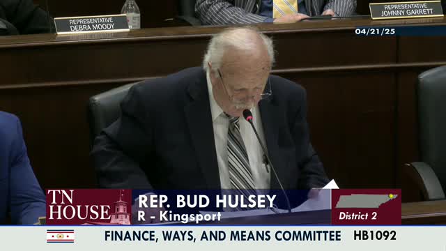 Tennessee legislature passes House Bill 1092 for federal aid transparency and oversight