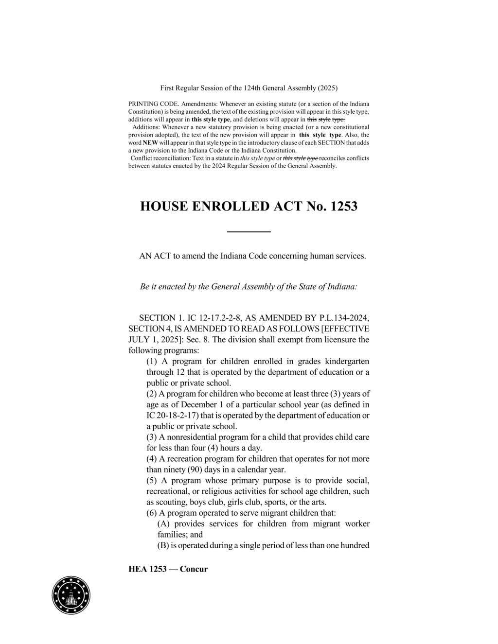 Indiana establishes new multi-site child care license category effective July 2025