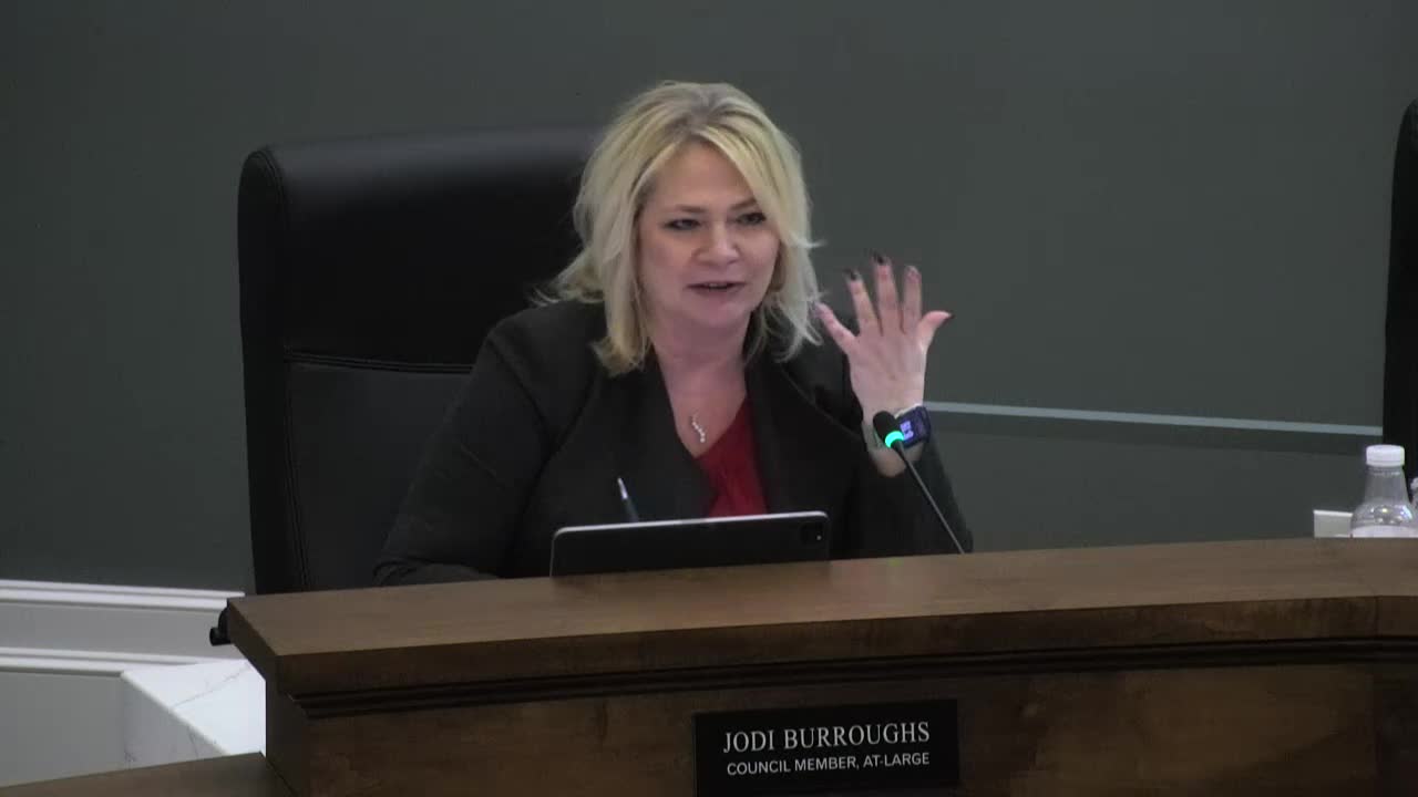 Miss Anderson raises golf cart charging concerns during community engagement discussion