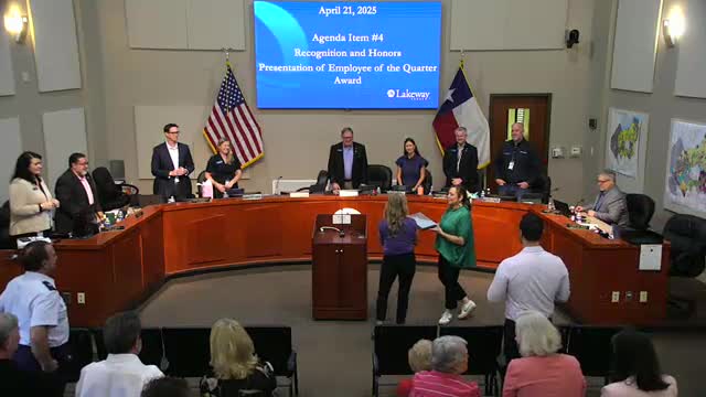 Lakeway City Council honors Mayor Pro Tem Gretchen Vance after six years of service
