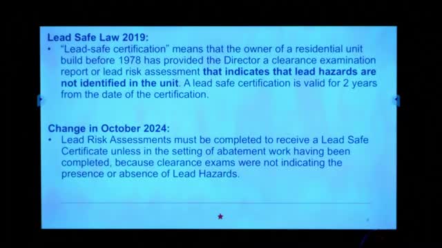 Cleveland City Council updates lead hazard safety regulations for rental units
