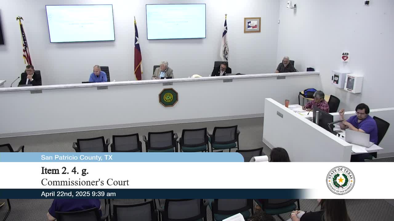 Court approves RFQ for legal services for Sinton–Taft drainage project; officials say eminent domain a last resort