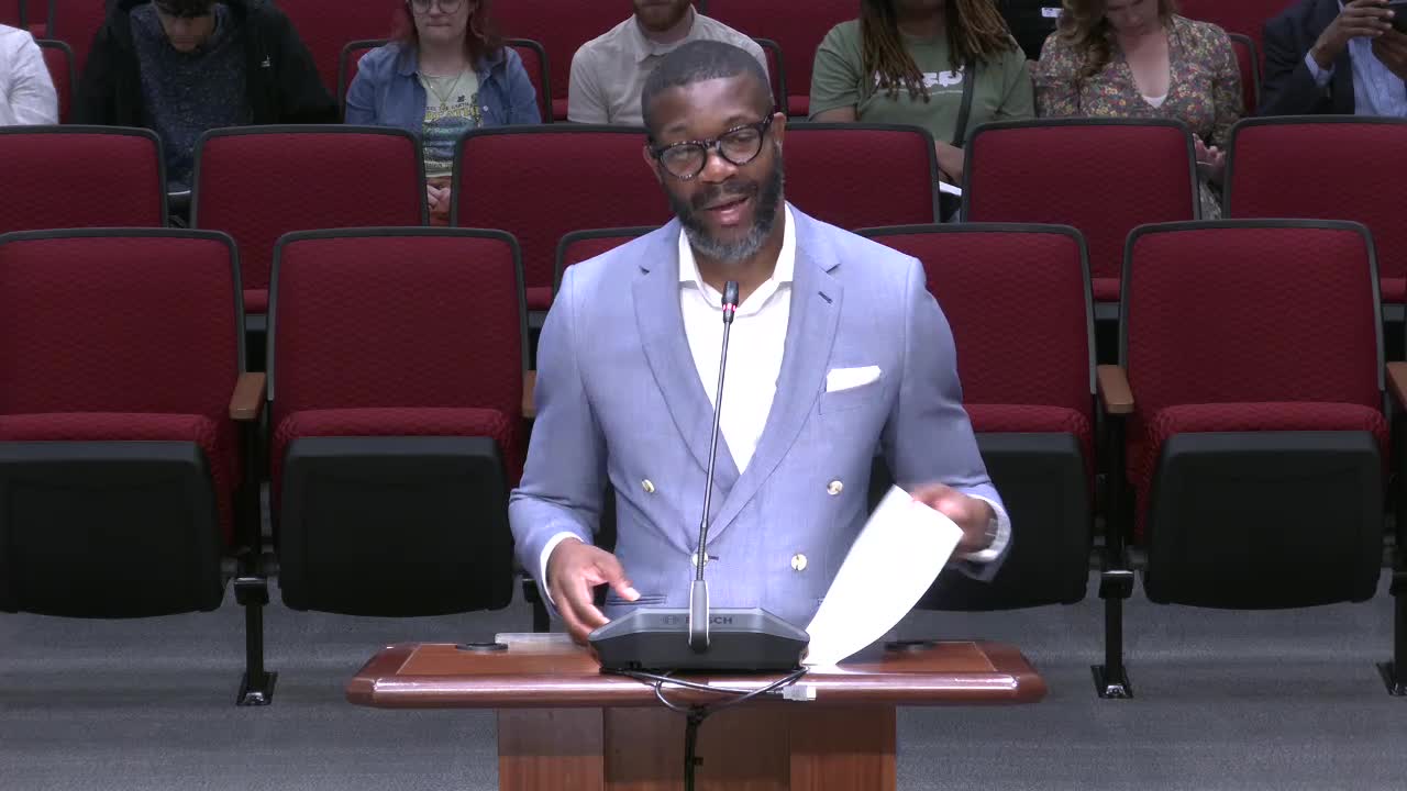 Councilor Moore raises sinkhole concern for resident Samuel White on El Camino Drive