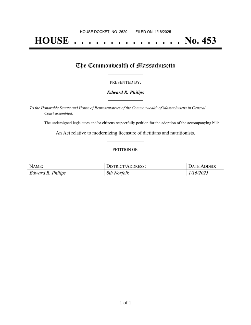 Massachusetts updates licensing rules for dietitians and nutritionists