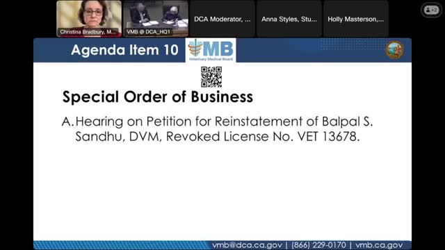 Veterinary Hospital Plans to Rehire Doctor Sandhu After License Review