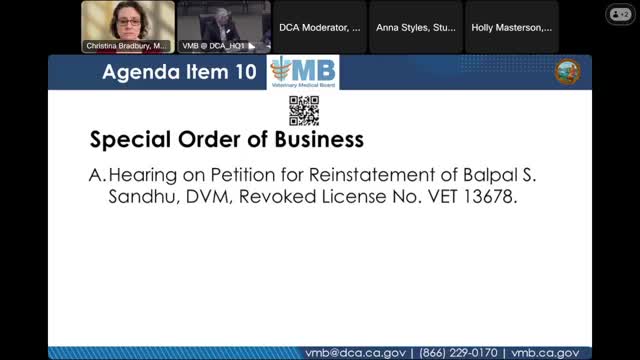 Doctor Marco testifies on Sandhu's qualifications and journey to license reinstatement