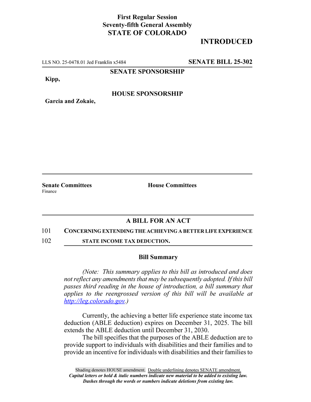 Colorado General Assembly enacts ABLE savings account for individuals with disabilities