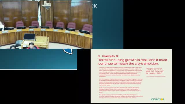 Terrell City Council explores daycare recruitment and downtown development strategies