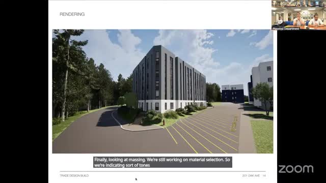 Architects unveil design for triangular building on Oak Avenue with modern units