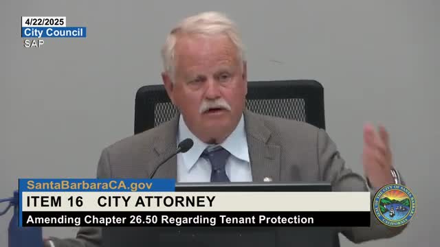 Santa Barbara City Council approves just cause eviction ordinance amendment
