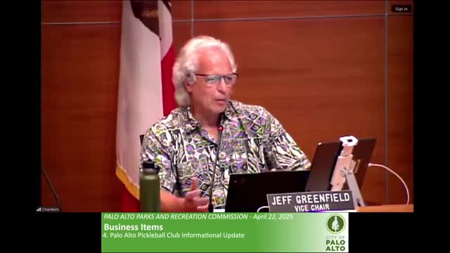 Palo Alto officials discuss infrastructure and noise concerns over Pickleball court expansion