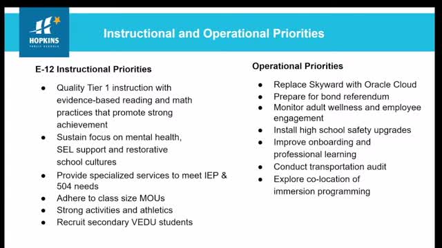 Hopkins School Board prepares for $7M budget cuts amid flat enrollment projections