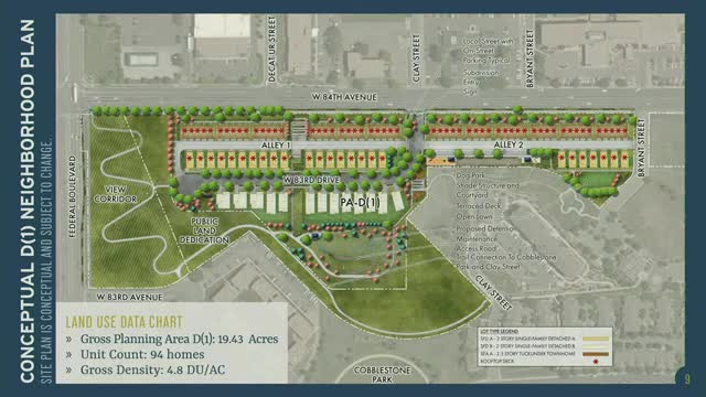 City Council reviews Uplands neighborhood plan with diverse housing types and parks
