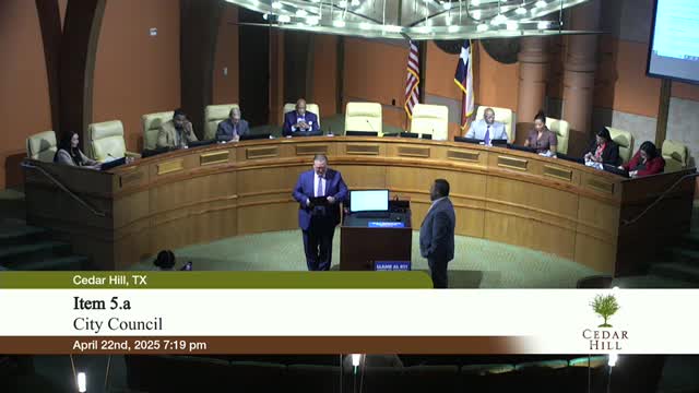 Mayor Mason declares April National Safe Digging Month in Cedar Hill Texas