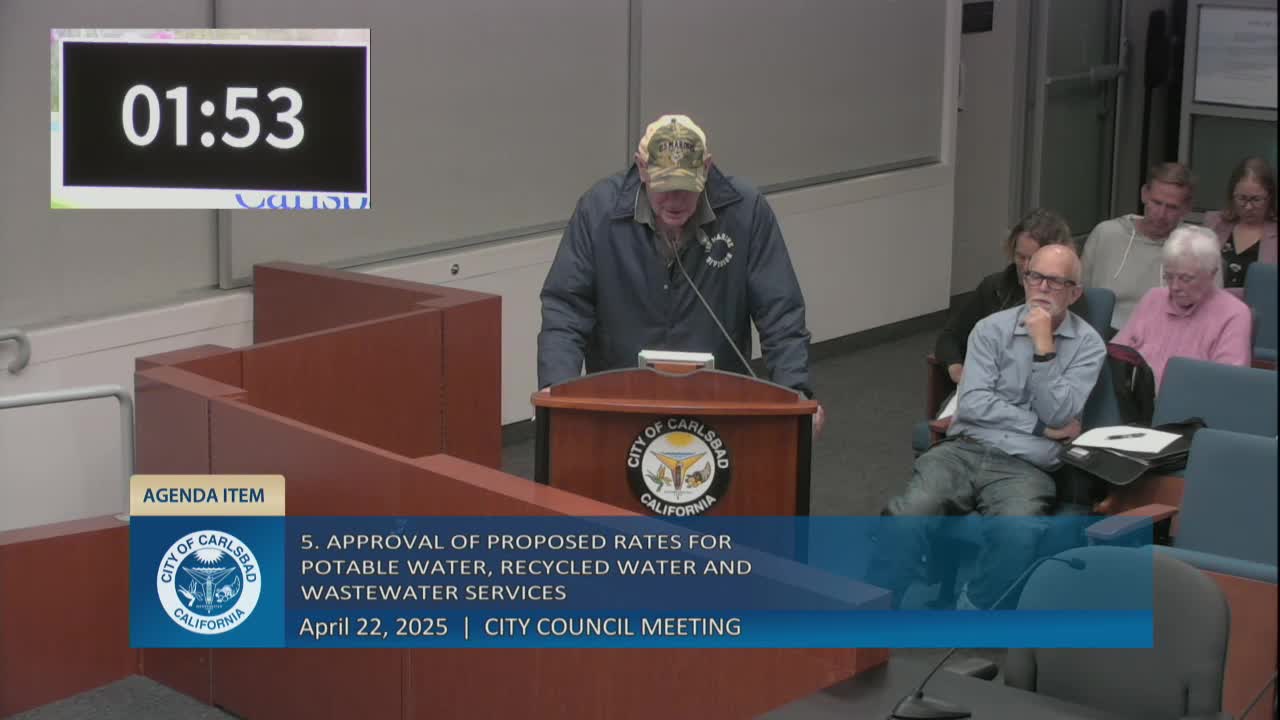 Carlsbad residents debate water rate increases and infrastructure management