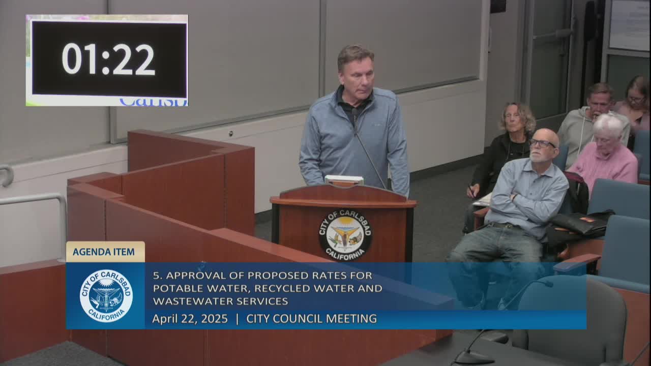 Carlsbad reviews proposed water and wastewater rate increases amid public concerns