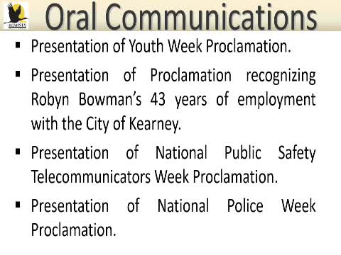 Kearney proclaims May as Youth Week honoring Junior Citizens and community activities