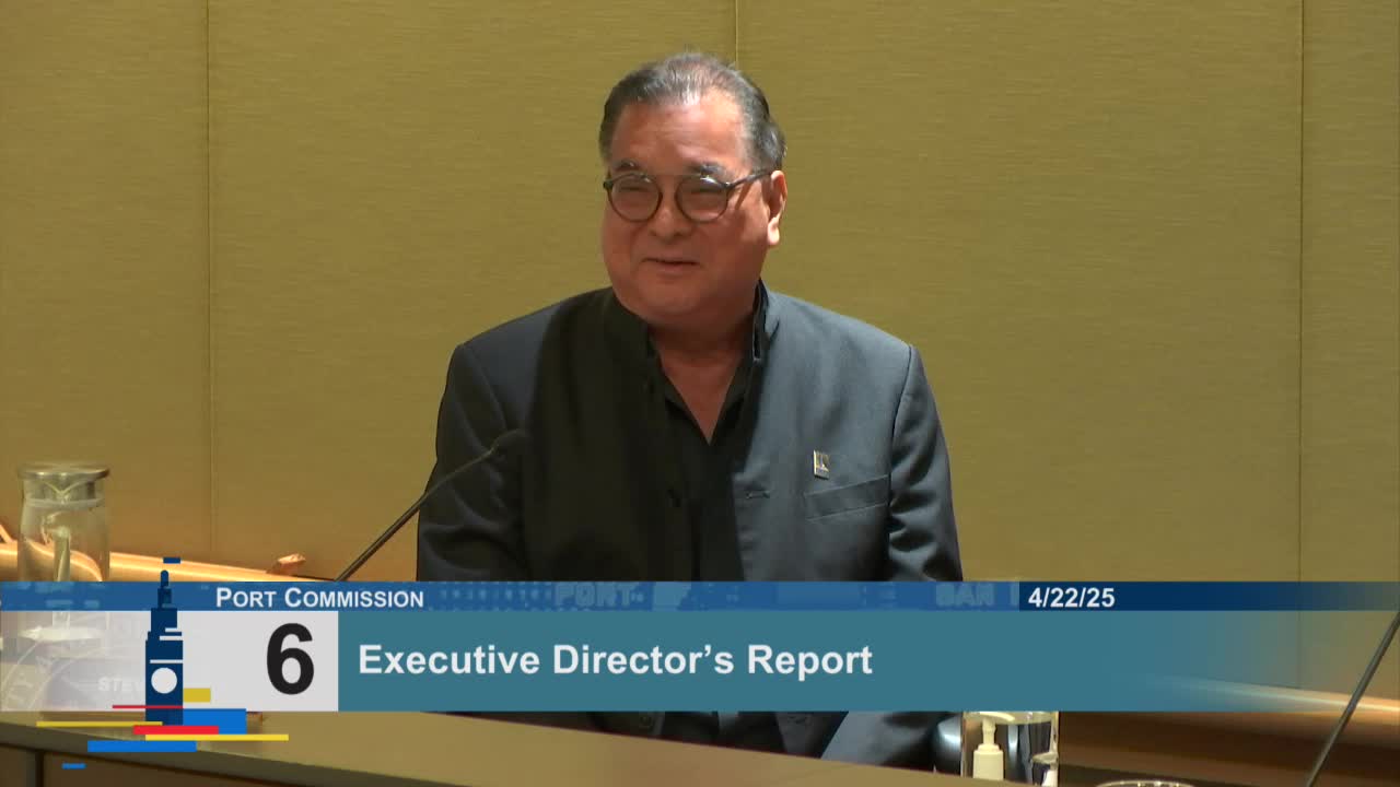 President Brandon honored for 28 years of service on San Francisco Port Commission