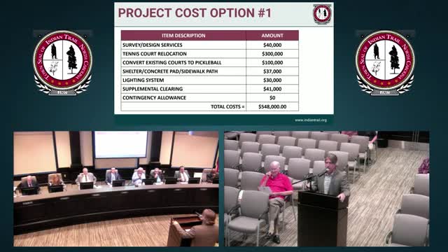 Indian Trail Council approves $480K for pickleball courts and discusses House Bill 765