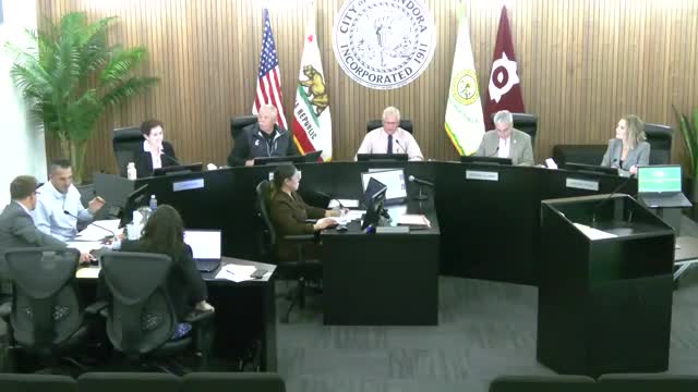 City Manager Adam Raymond presents Glendora's 2025 to 2027 strategic plan for council approval