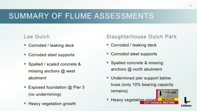 Englewood consultant reveals critical issues with Slaughterhouse Gulch and Beagle flumes