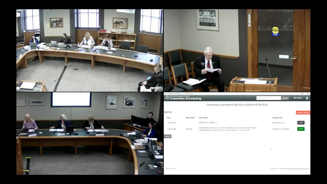 Conference committee adopts amendments changing attorney general enforcement process, adds 30‑day stay