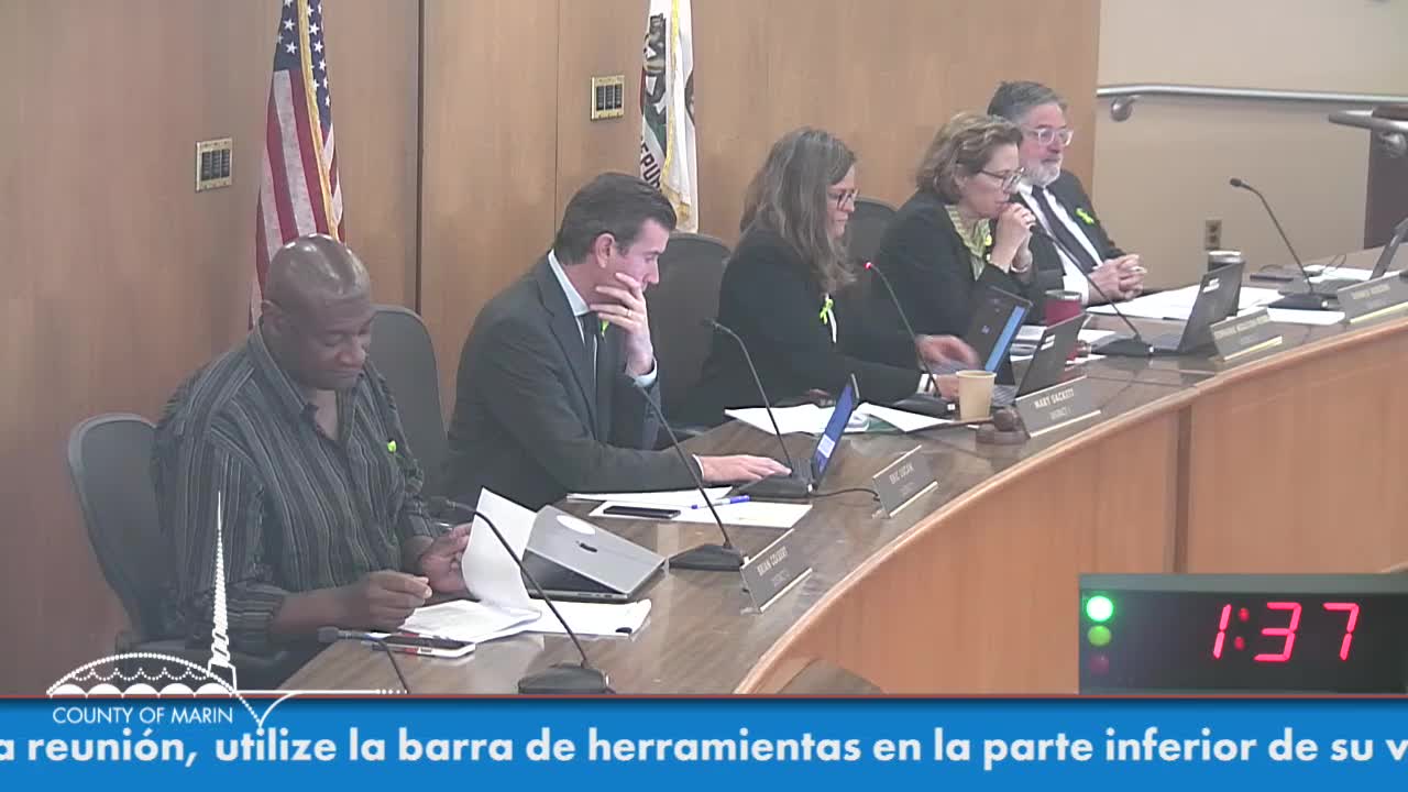 Marin County discusses shuttle service for teens and fair housing resolution