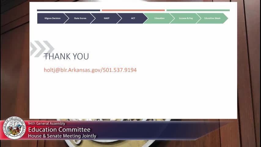 Representative Beck questions cost of living adjustments during committee meeting