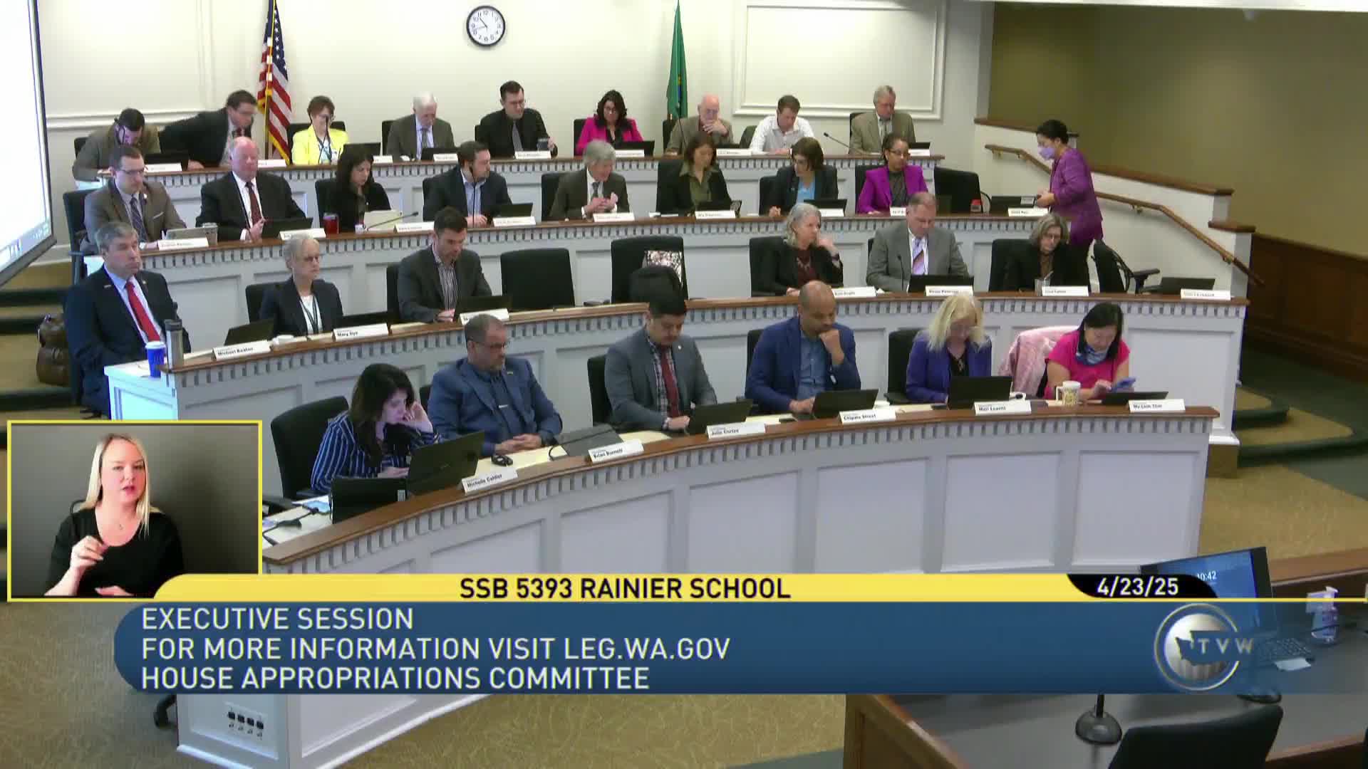 Votes at a glance: Appropriations committee actions on multiple bills including SB 5393