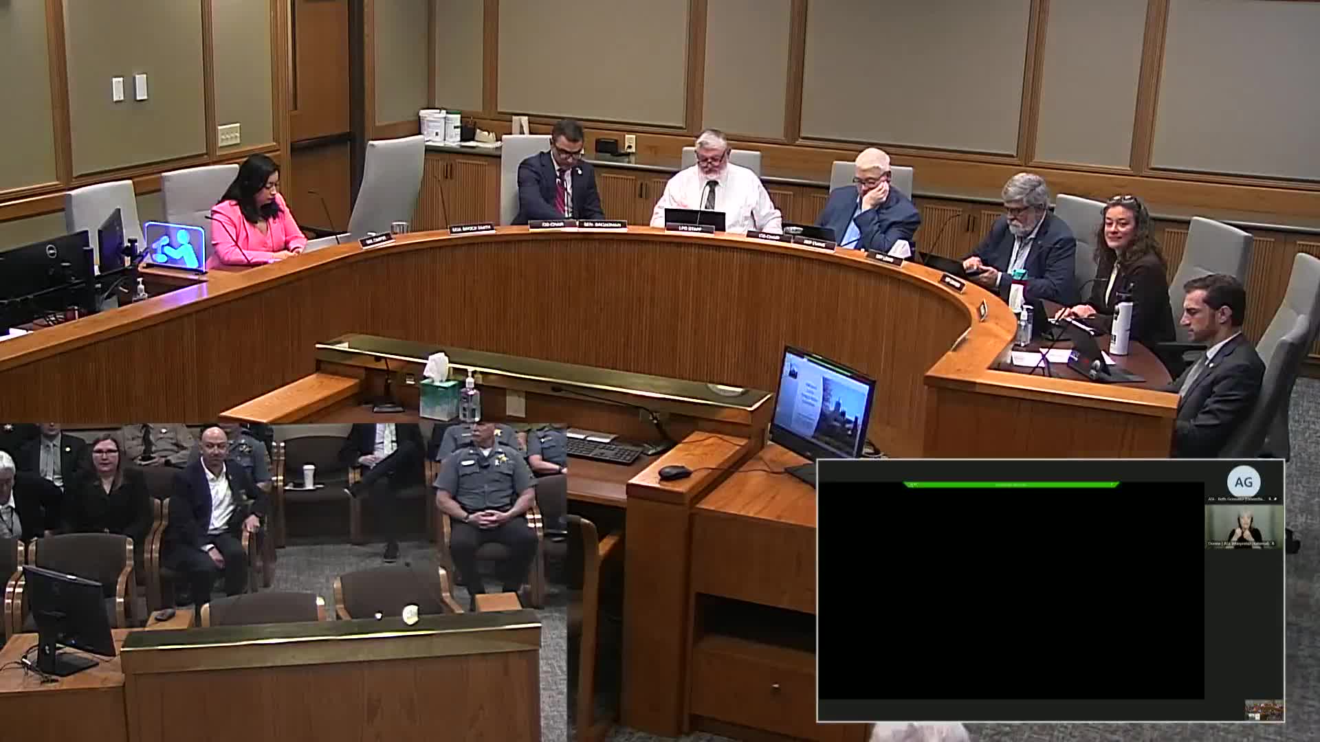 Committee hears overview of DPSST fee ratification in House Bill 5,033; no public testimony