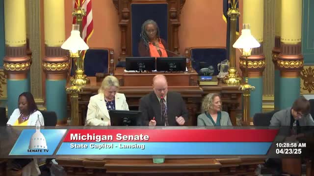 Michigan Senate honors Ronald Olson for 20 years of service at DNR