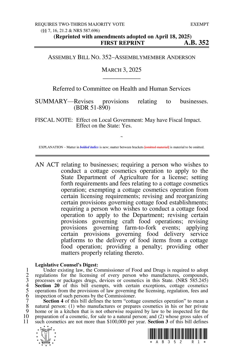 Department enforces new licensing requirements for cottage food operations
