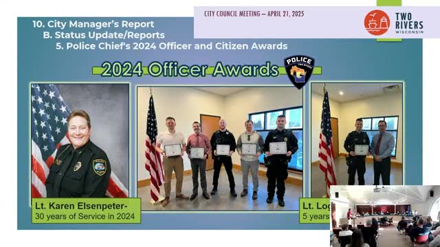 2 Rivers police recognize life-saving efforts at annual awards banquet