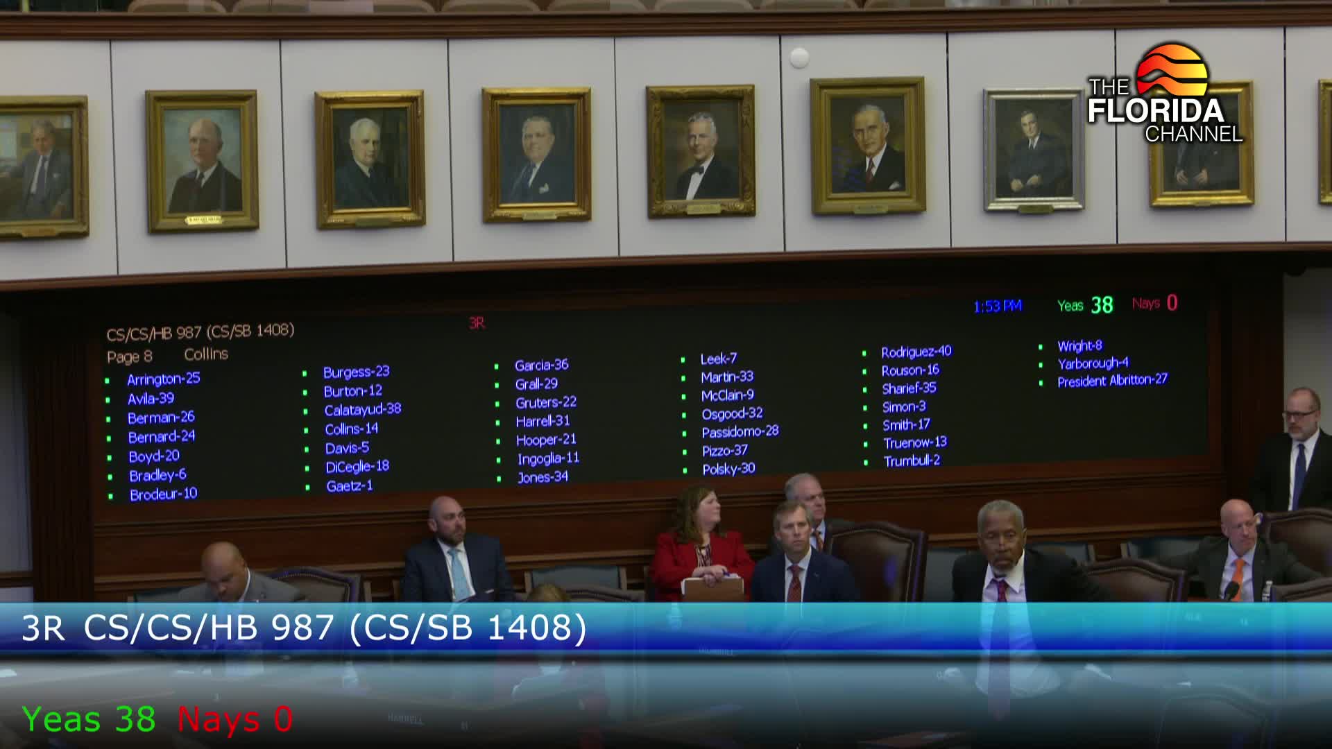 Florida Senate honors former Governor Bob Graham with resolution and recognition