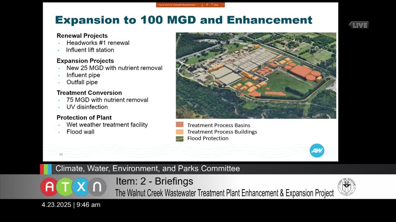 City Council plans $75 million upgrade for wastewater treatment plant expansion