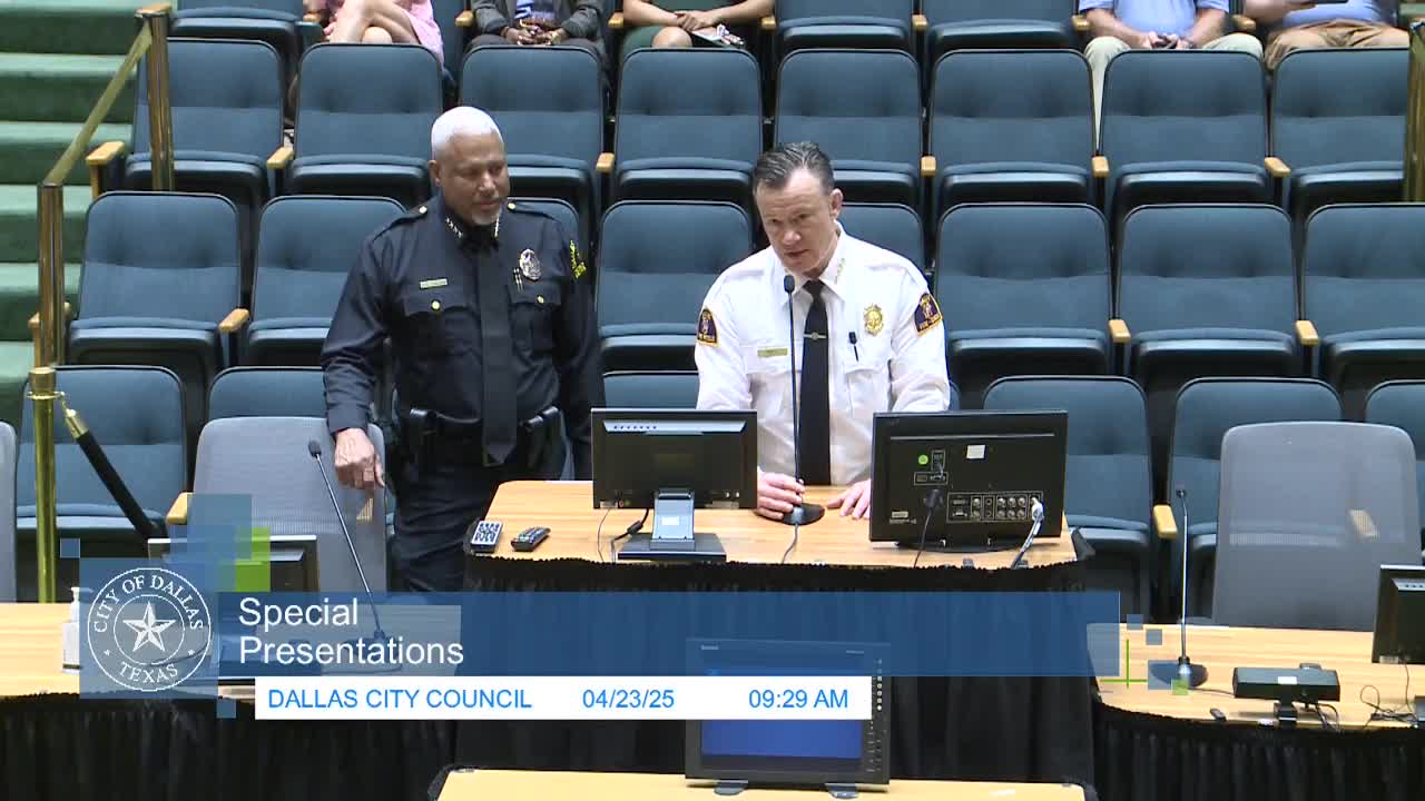 Dallas city council celebrates new chiefs and recognizes For the Love of the Lake initiative