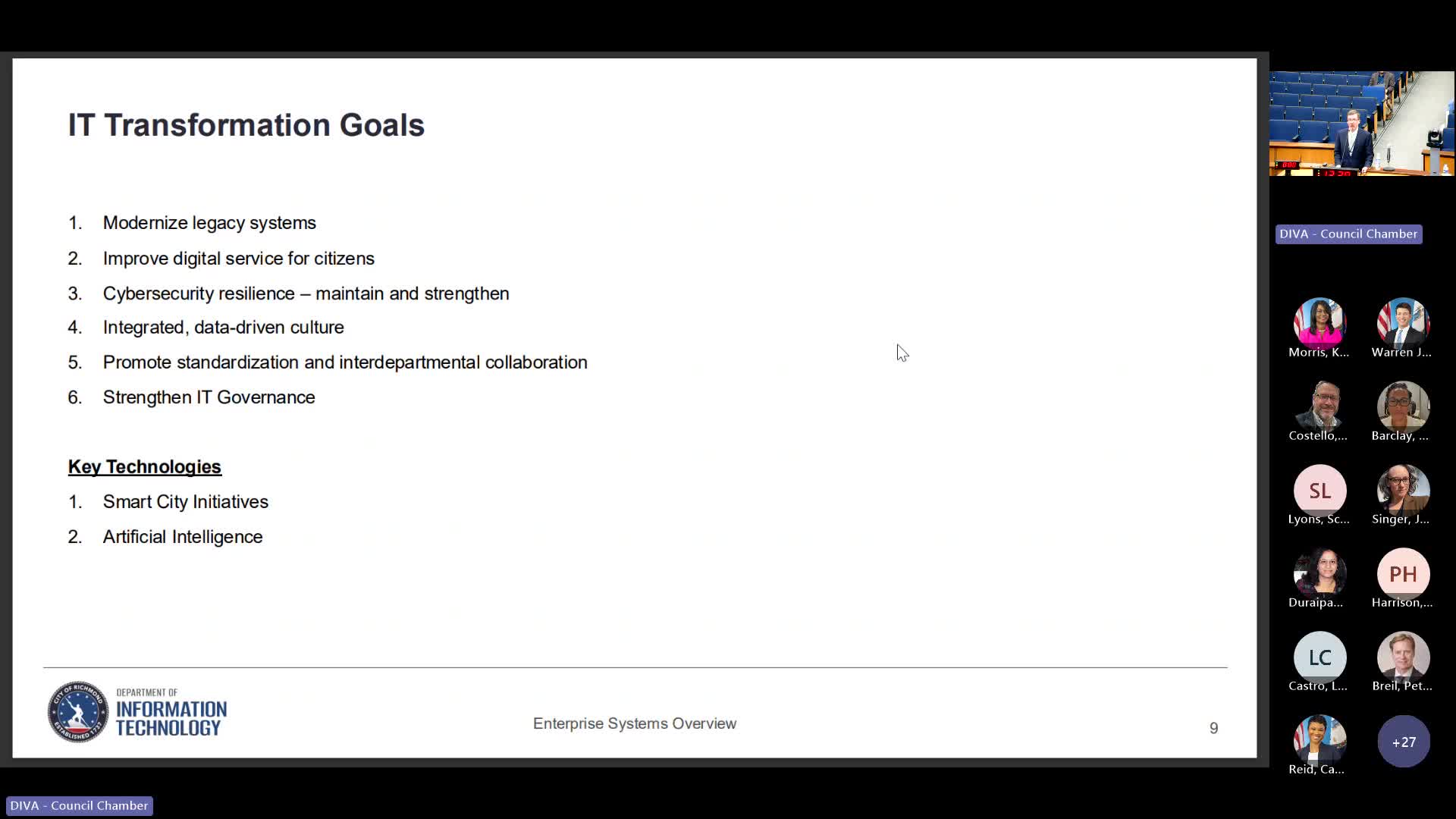 City budget committee reviews $5.4M IT updates and public feedback mechanisms