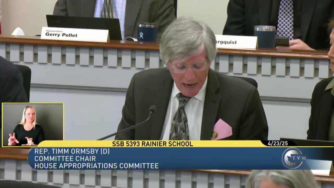 Legislators clash over closure plan for Rainier School amid care concerns