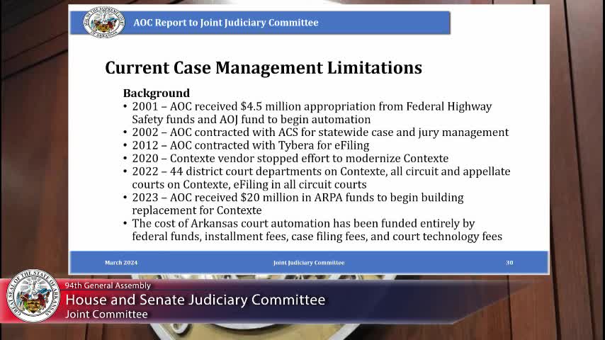 Arkansas courts face data security challenges amid legacy system issues