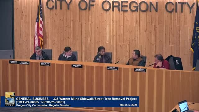 Oregon City officials debate tree preservation amid proposed sidewalk changes