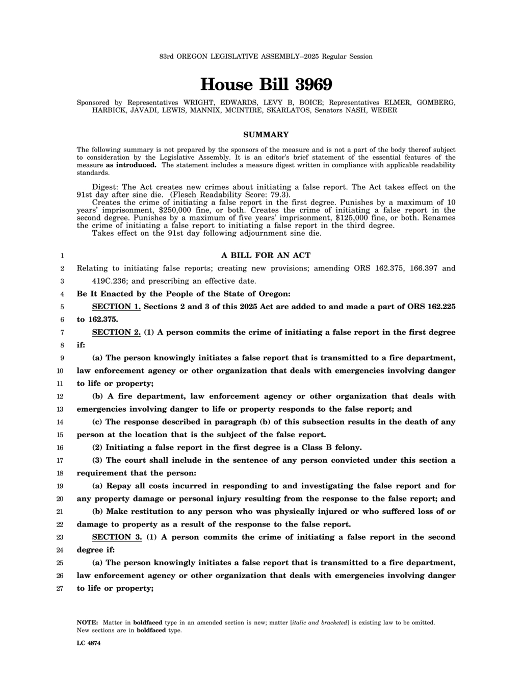 Oregon's 2025 Act set to take effect after legislative session closure
