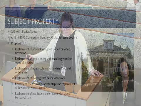 Leesburg proposes extensive redesign for historic porch at 243 West Market Street