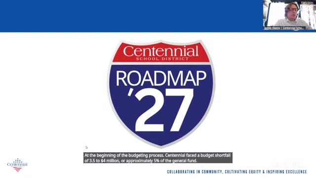 Centennial School District outlines budget challenges and Roadmap '27 strategic plan